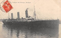 Marine Paquebot Compagnie Sud Atlantique Burdigala