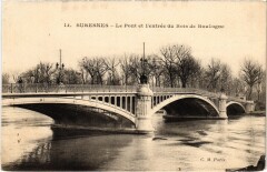 Suresnes Le Pont et entree du Bois de Boulogne -
																					92150 Suresnes
																			