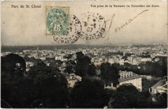 Saint Cloud vue prise de la Terrasse à Saint-Cloud