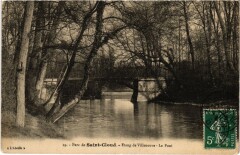 Saint Cloud Etang de Villeneuve Le Pont à Saint-Cloud