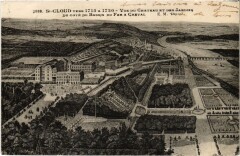 Saint Cloud vue du Chateau et des Jardins à Saint-Cloud