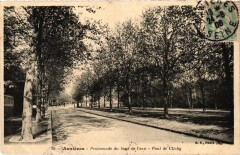 Carte postale ancienne Asnieres Promenade du bord de l'eau
                                                                     à Asnières-sur-Seine
                                