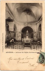 Asnieres Interieur de l'Eglise Sainte-Genevieve -
													92 Hauts de Seine
												
