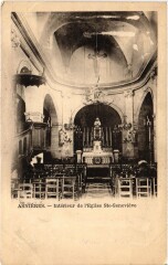 Asnieres Interieur de l'Eglise Sainte-Genevieve -
													92 Hauts de Seine
												