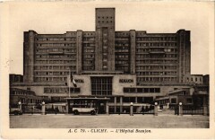 Carte postale ancienne L'Hôpital Beaujon
                                                                     à Clichy
                                