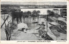 Colombes Rupture de la Digue à Colombes