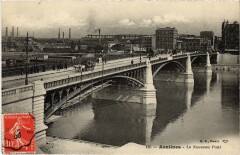 Carte postale ancienne Asnieres Le nouveau Pont
                                                                     à Clichy
                                