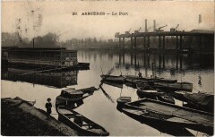 Carte postale ancienne Asnieres Le Port
                                                                     à Asnières-sur-Seine
                                