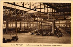 Boulogne usines Renault Ateliers de montagne des automotrices