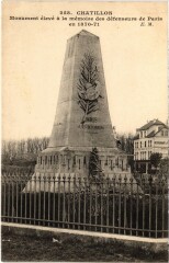 Chatillon Monumen memoire des defenseurs de Paris