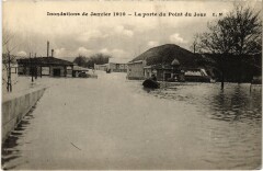 Inondations de Janvier 1910 - La porte du Point du Jour à Paris 16e