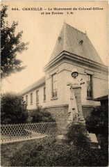 Chaville Monument du Colonel Gillon et les Ecoles à Chaville