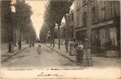 Carte postale ancienne Avenue Jacqueminot
                                                                     à Meudon
                                