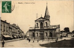 Rueil Eglise et la Place -
													92 Hauts de Seine
												