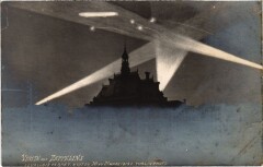 Carte postale ancienne Visite des Zeppelins - nuit du 20 au 21 mars1915
                                                                     à Levallois-Perret
                                