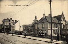 Sevres Grande Rue et Eglise -
													92 Hauts de Seine
												
