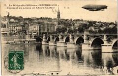 Saint-Cloud Le Dirigeable Militaire Republique Zeppelin Aviation à Saint-Cloud