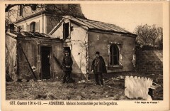 Asnieres-sur-Seine Maison Bombardee par les Zeppelins - 1914-15