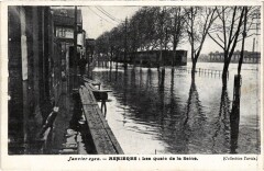 Asnieres-sur-Seine Inondations 1910 - Les Quais de la Seine