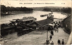 Saint-Cloud La Seine et le Debarcadere à Saint-Cloud