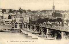 Saint-Cloud Vue Generale et le Pont à Saint-Cloud