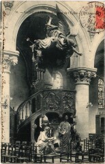 Saint-Cloud Interieur de l'Eglise - La Chaire à Saint-Cloud