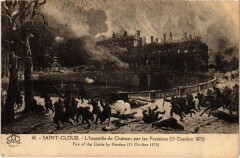 Saint-Cloud Incendie du Chateau par les Prussiens - 1873 -
																					92210 Saint-Cloud
																			