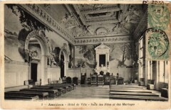 Carte postale ancienne Asnieres-sur-Seine Hotel de Ville Salle des Fetes et des Mariages
                                                                     à Asnières-sur-Seine
                                