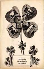Carte postale ancienne Souvenir Porte-Bonheur de Clichy
                                                                     à Clichy
                                