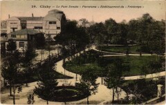 Carte postale ancienne Le Parc Denain - Panorama - Etablissements du Printemps
                                                                     à Clichy
                                