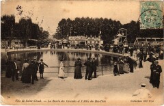 Saint-Cloud Fete - Le Bassin des cascades et l'Allee du Bas-Parc à Saint-Cloud