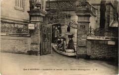 Asnieres-sur-Seine Quai d'Asnieres - Inondations 1910