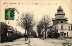 Chatillon La Route de Versailles et la Tour Biret
