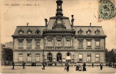 Carte postale ancienne La Mairie
                                                                     à Clichy
                                