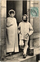 Mont-Dore Baigneur et Baigneuse en Costume France à Mont-Dore