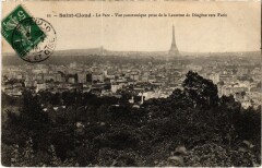 Carte postale ancienne Saint-Cloud Vue Panoramique - Cote Est
                                                                     à Saint-Cloud
                                