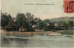 L'Isle Adam Le Chateau et la pointe de l'Ile à L'Isle-Adam
