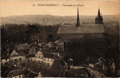 Montmorency panorama sur l'Eglise à Montmorency