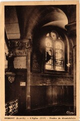 Domont Eglise Fenetre du deambulatoire à Domont