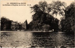 Enghien Le Chateau d'Enghien vu du Lac
