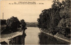 L'Isle Adam vue sur l'Oise à L'Isle-Adam