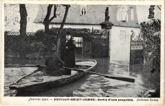 Janvier 1910 - Neuilly - Saint-James : Sortie d'une propriété à Neuilly-sur-Seine