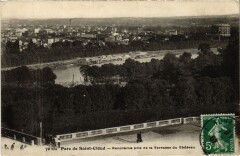 Saint-Cloud Parc - Panorama pris de la Terrasse du Chateau à Saint-Cloud