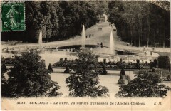 Saint-Cloud Le Parc - Vue sur les Terrasses de l'Ancien Chateau à Saint-Cloud