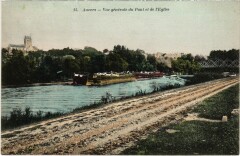 Auvers vue generale du Pont et de l'Eglise