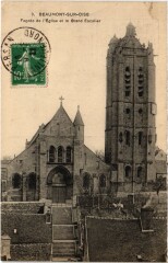 Beaumont Facade de l'Eglise et Grand Escalier