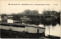 Beaumont Le Pont provisoire sur l'Oise -
													95 Val d'Oise
												