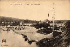 L'Isle Adam La Plage vue d'ensemble à L'Isle-Adam