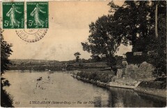 L'Isle Adam vue sur l'Oise à L'Isle-Adam