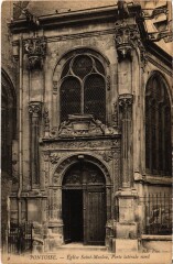 Pontoise Eglise Saint-Maclou Porte laterale nord à Pontoise